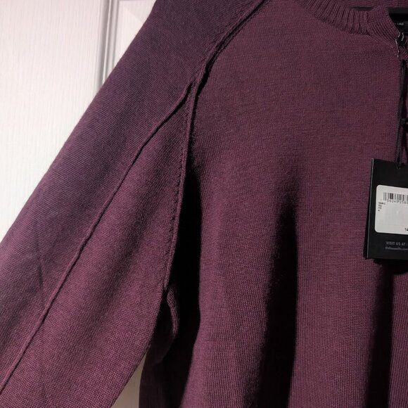 Good Man Brand | MVP V-Notch Merino Wool Sweater In Fig - Picture 10 of 11